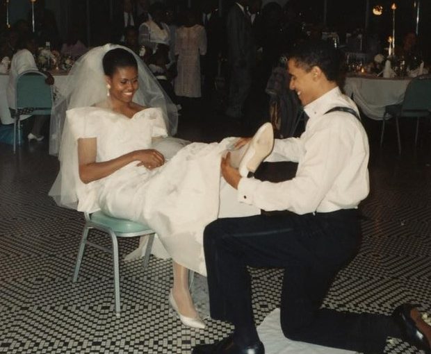 Michelle posta foto do seu casamento com Obama e se declara